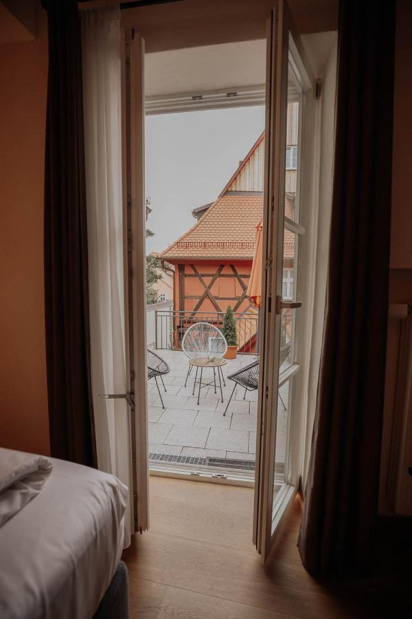 Hotel Gasthaus Zur Sonne Dinkelsbuhl Bagian luar foto